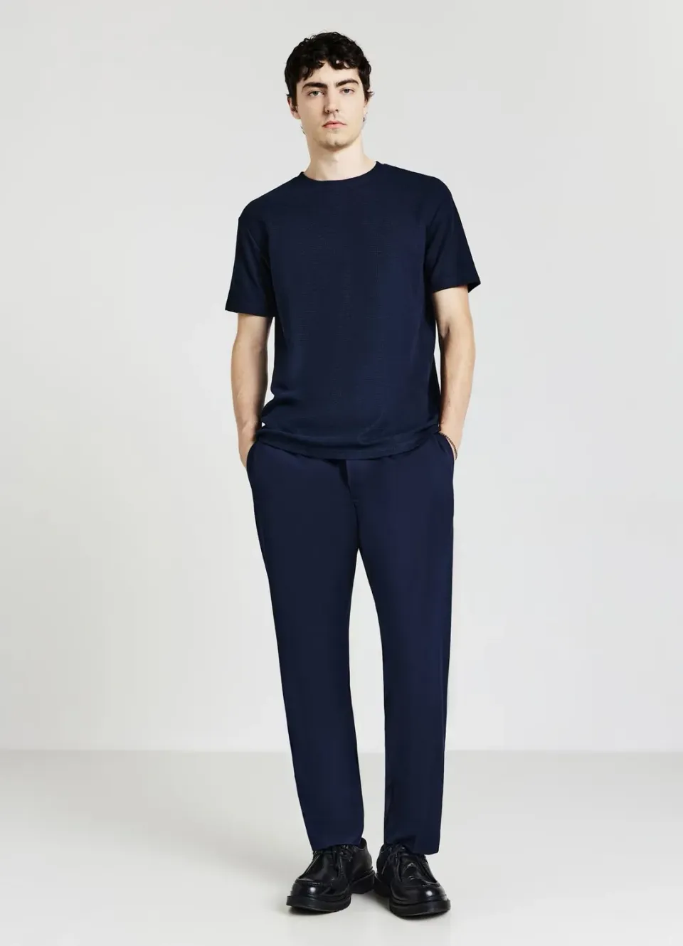 Calliope Tessuto Lavorato t-shirt homme coton uni
