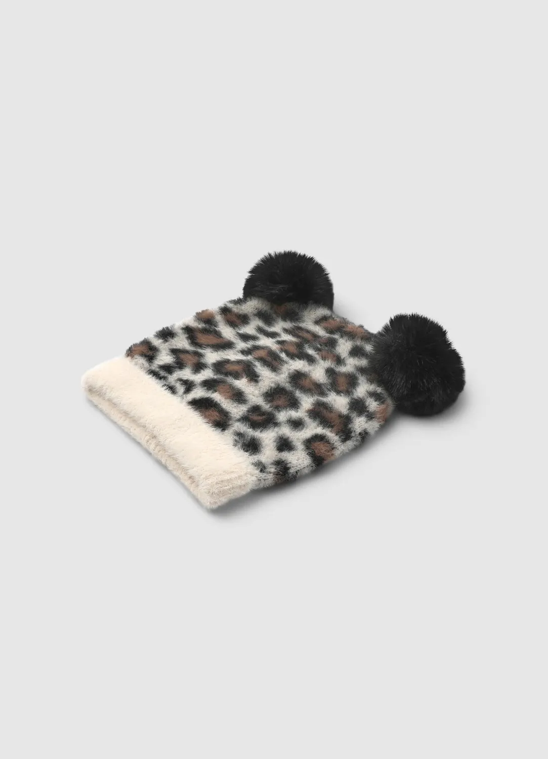 Calliope Bonnet animalier fille M pompons