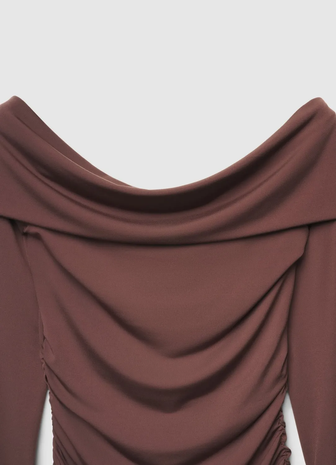 Calliope t-shirt épaules nues femme froncé soirée