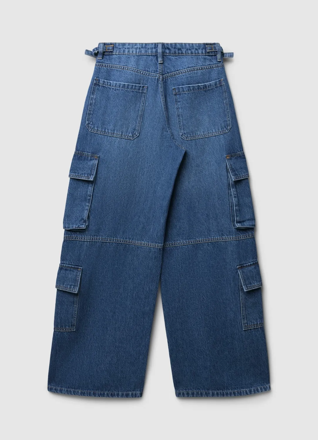 Calliope jean cargo multipoche femme coupe ample