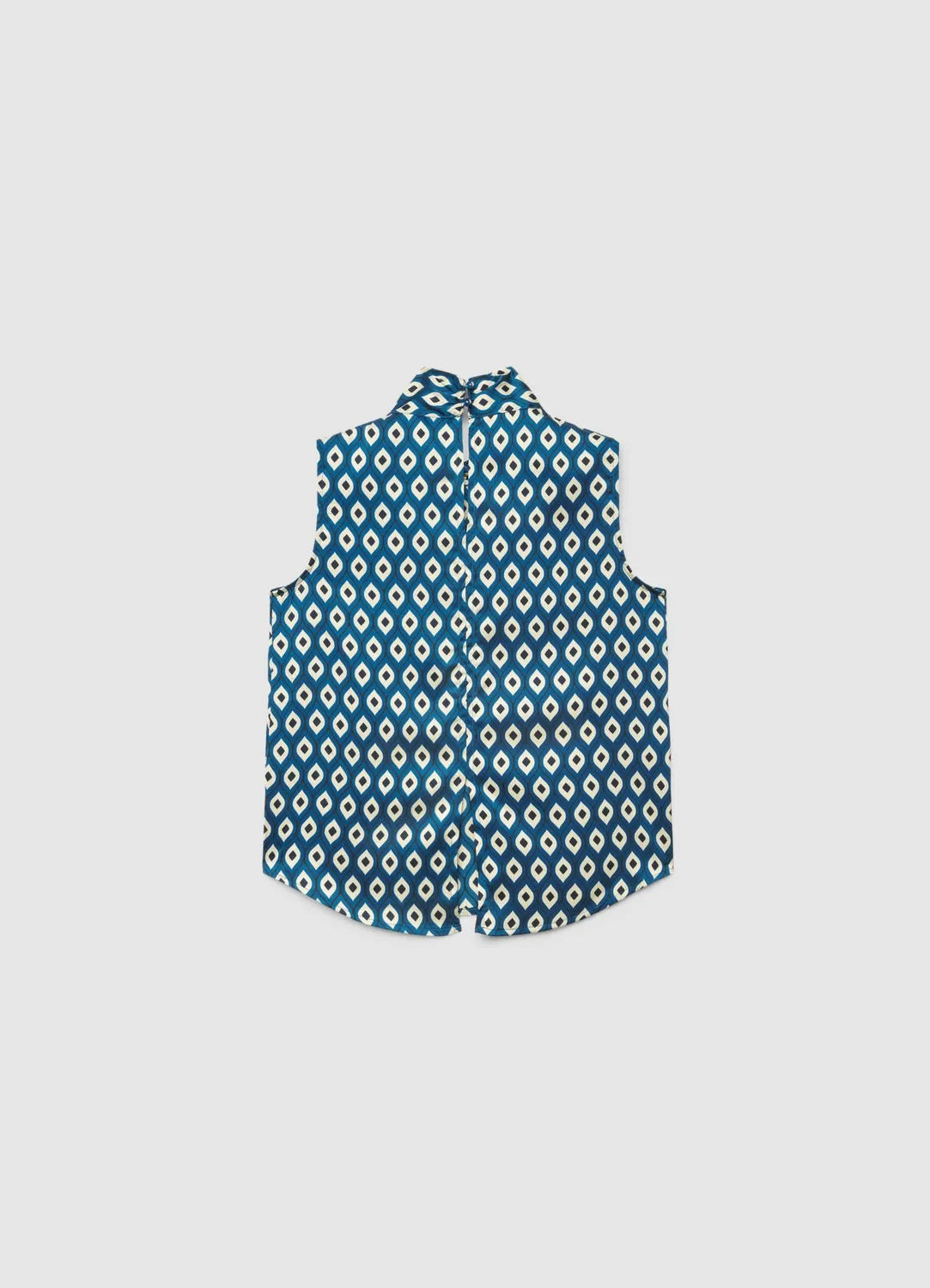 Calliope top satiné imprimé géométrique top femme