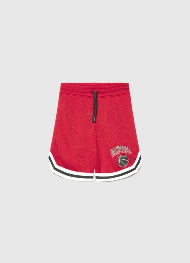 Calliope short basket filet garcon imprime taille elastique