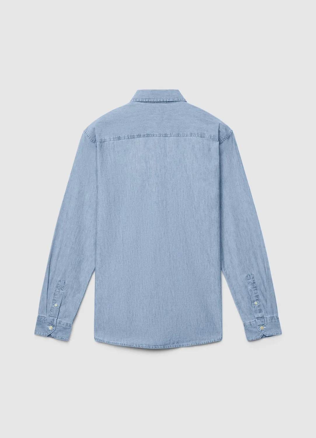 Calliope Chemise chambray homme manches longues poche