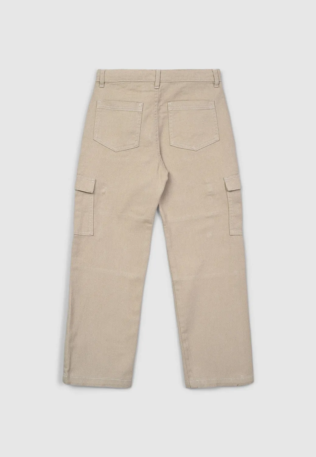 Calliope pantalon cargo garçon coton fermeture zip