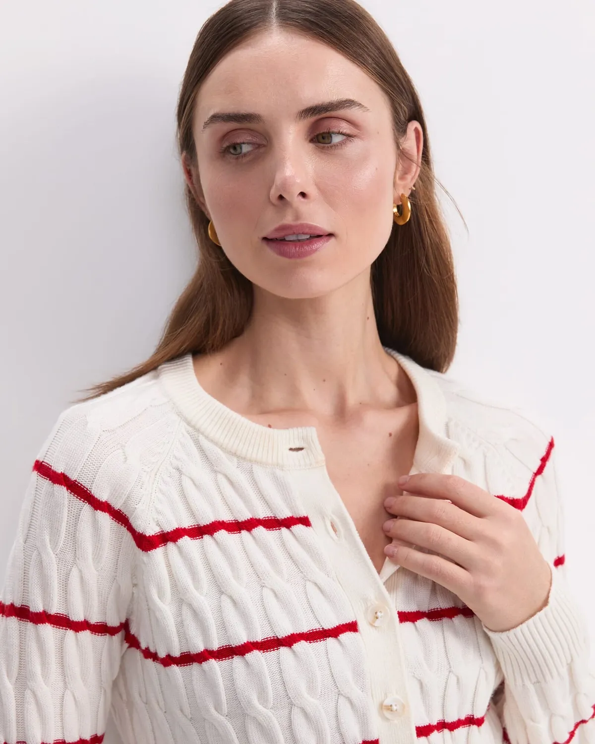 Sportscraft Merino Cable cardigan laine mérinos