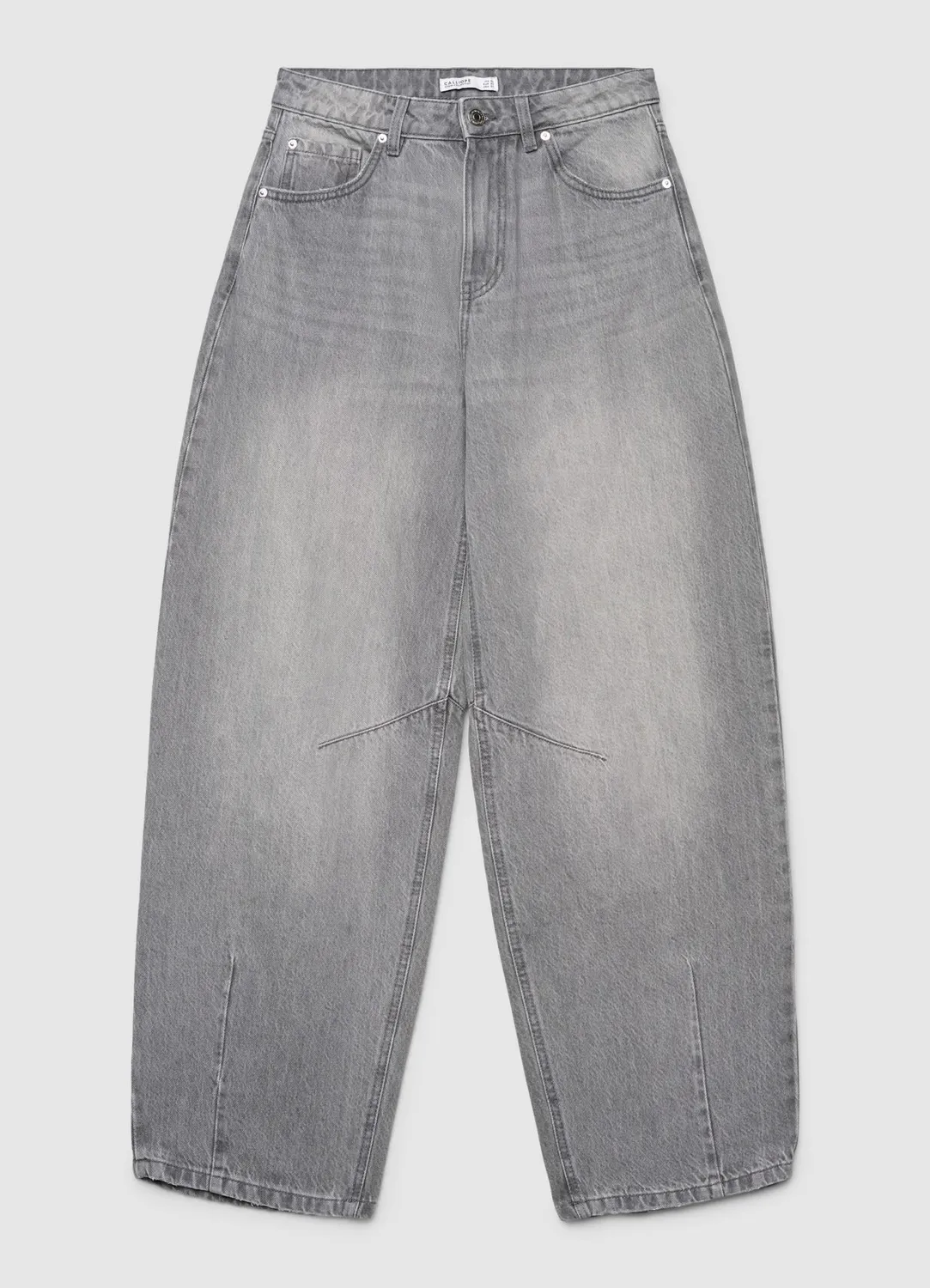 Calliope jean balloon femme taille haute coton
