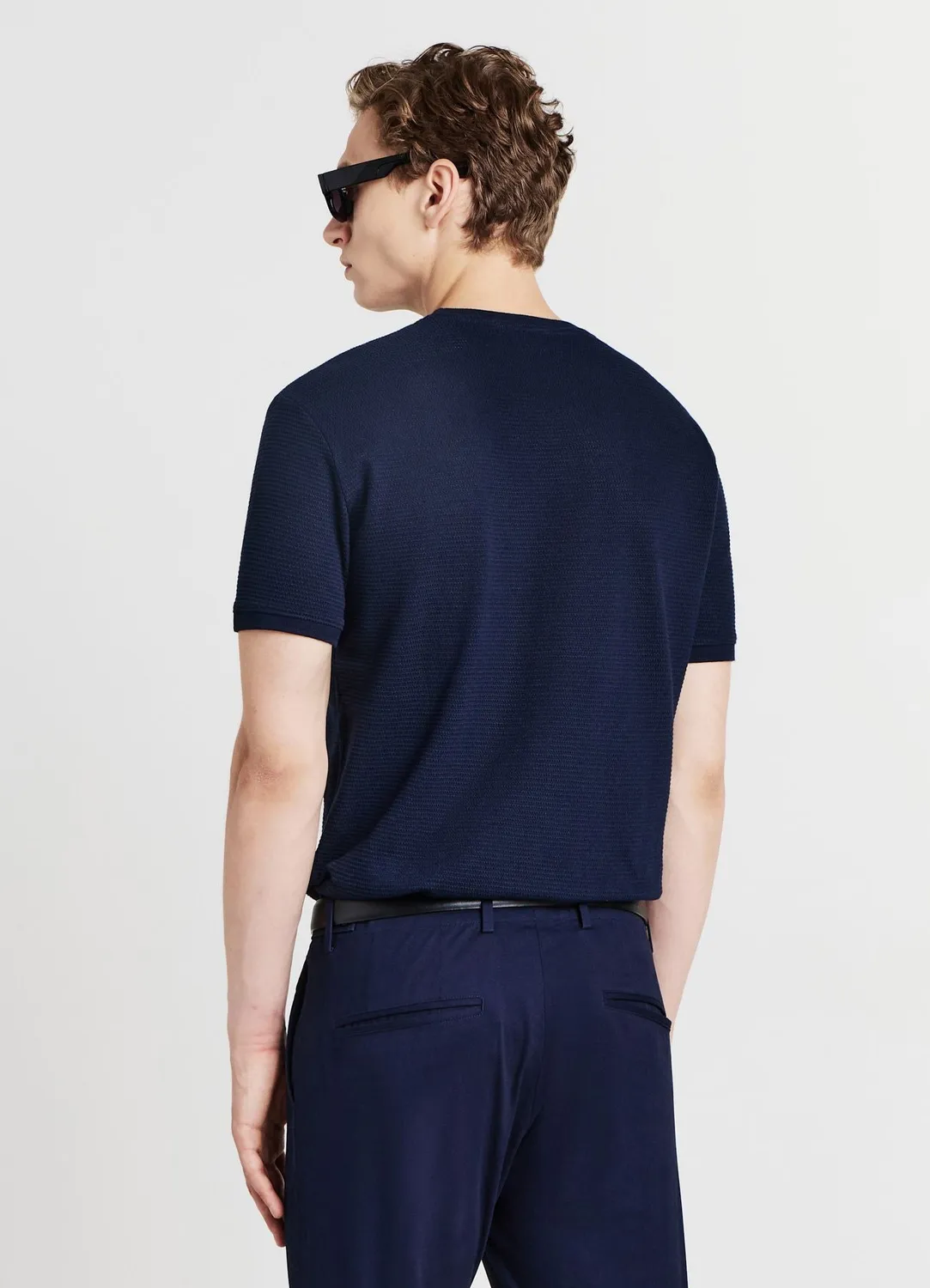 Calliope Tessuto Operato t-shirt homme coton uni