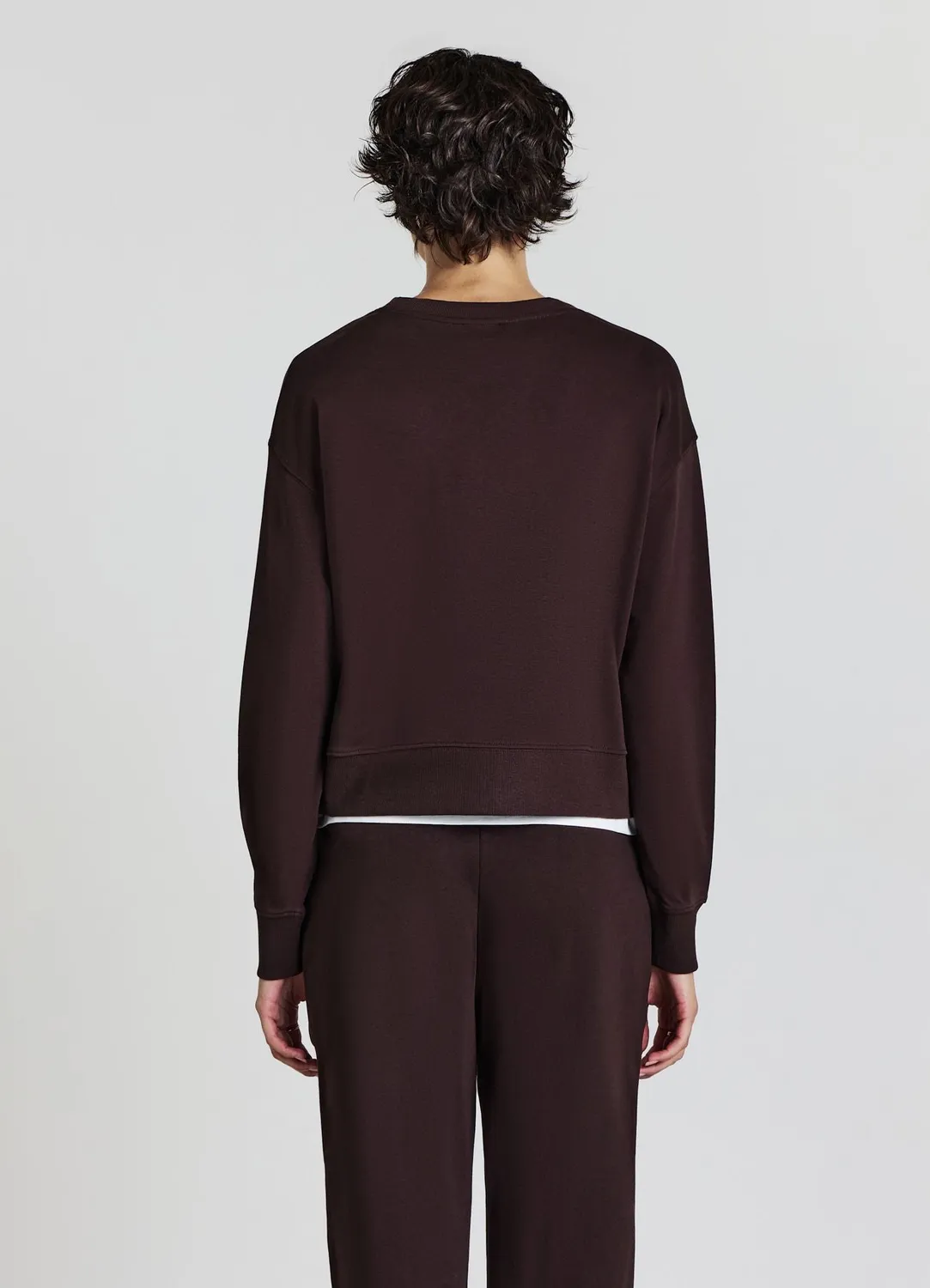 Calliope sweat femme col rond uni basique