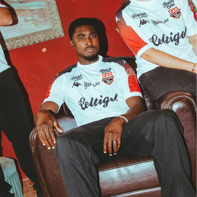 Robe di Kappa Meerolo Away maillot Guingamp 26/27 blanc homme