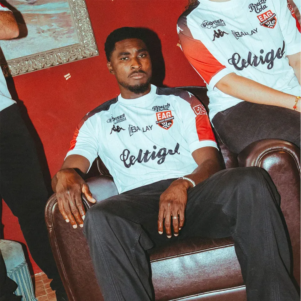 Robe di Kappa Meerolo Away maillot Guingamp 26/27 blanc homme