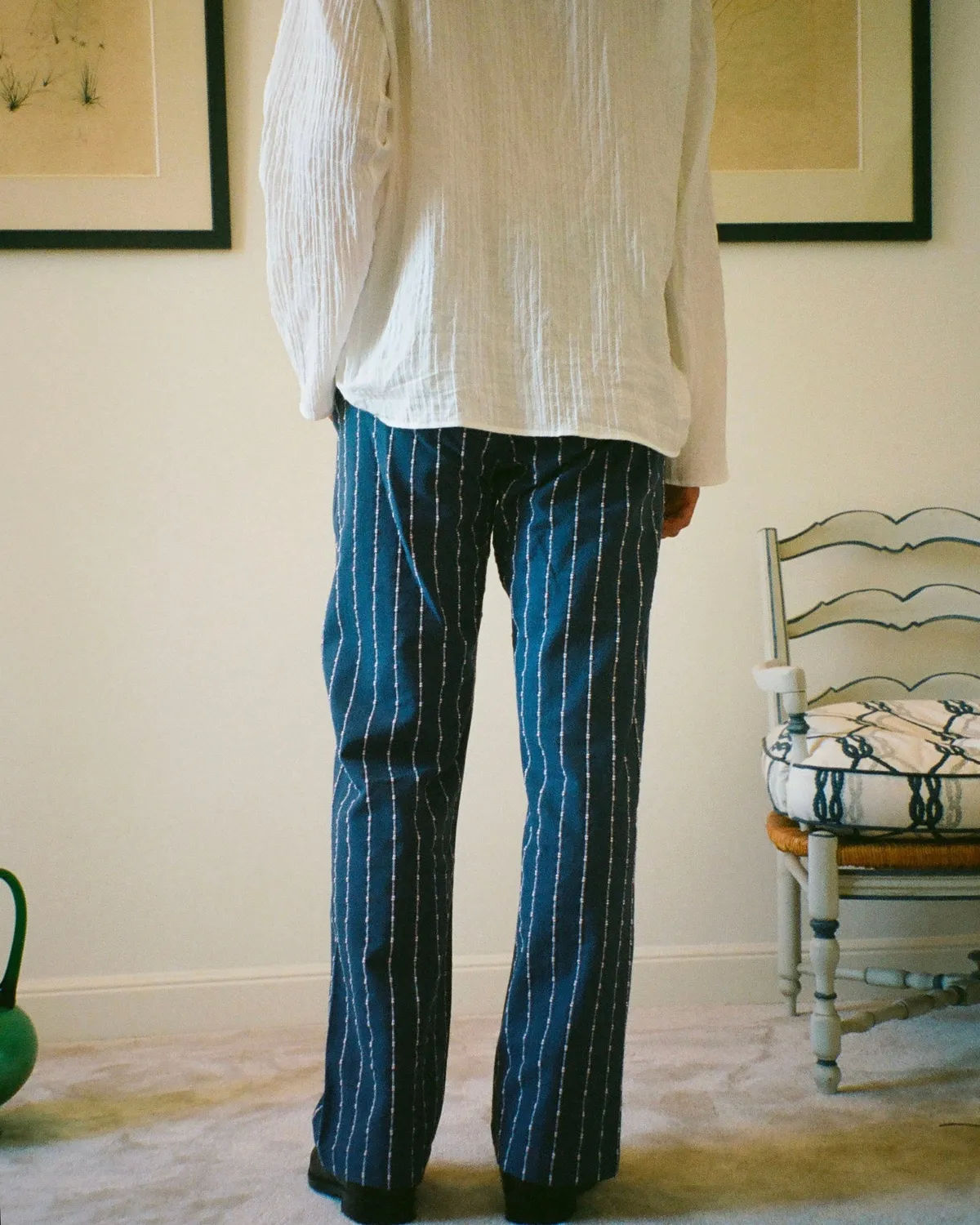 Erevan Capon pantalon tressé blue burg été