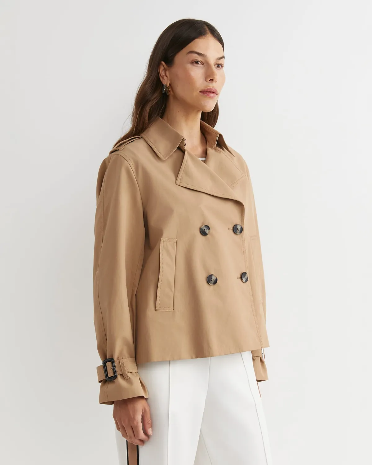 Sportscraft Audrey Crop trench court femme double