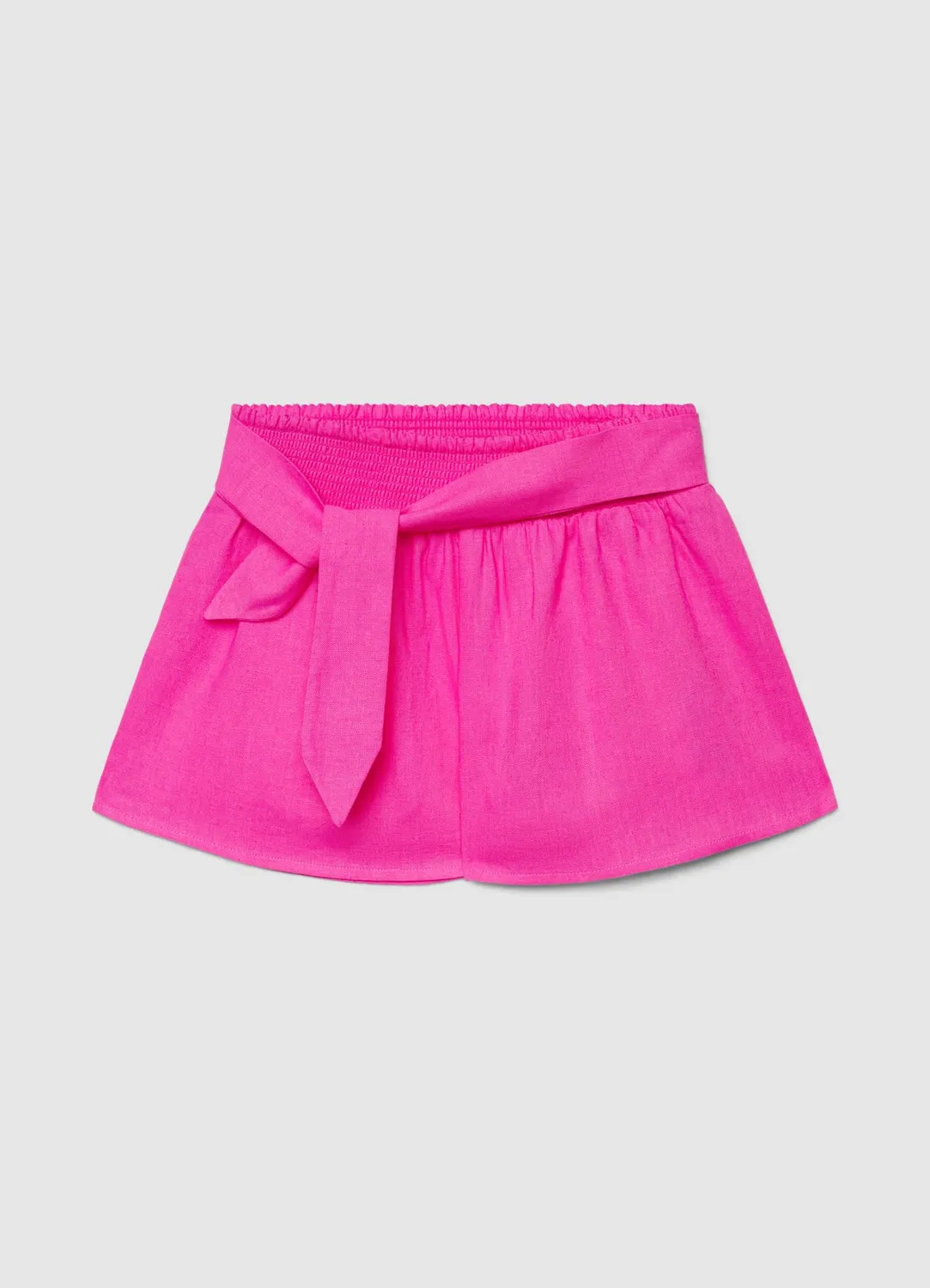 Calliope Short Fille Taille Elastique Nœud Uni