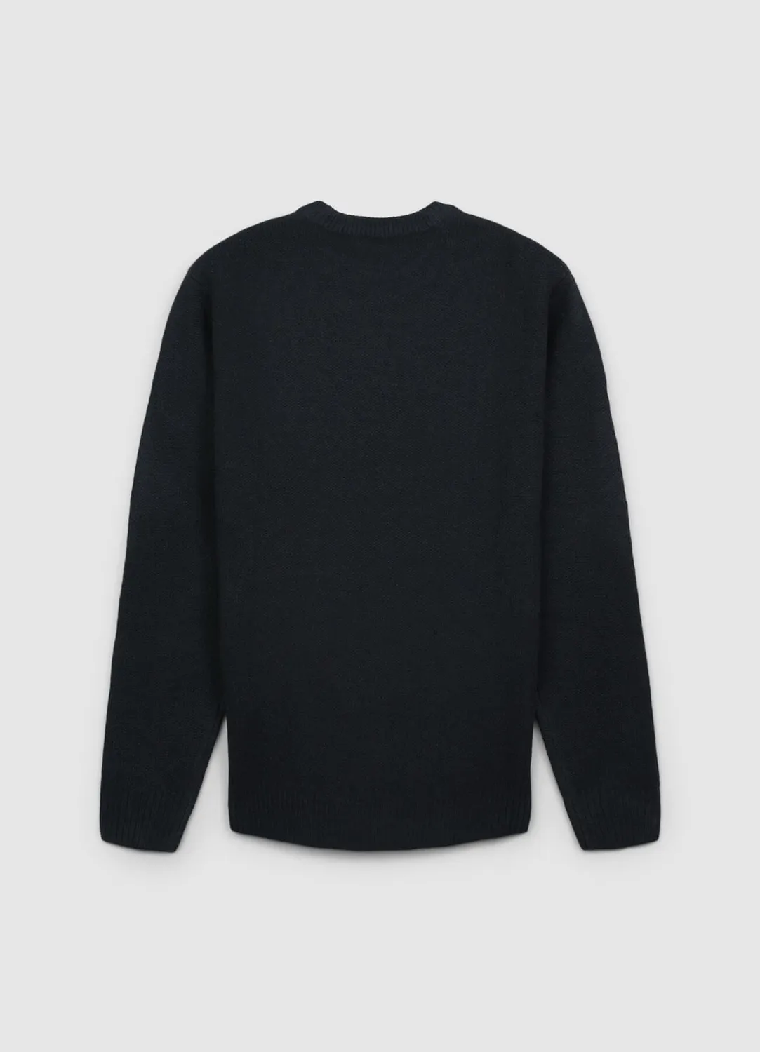Calliope Pull col rond homme uni manches longues coton