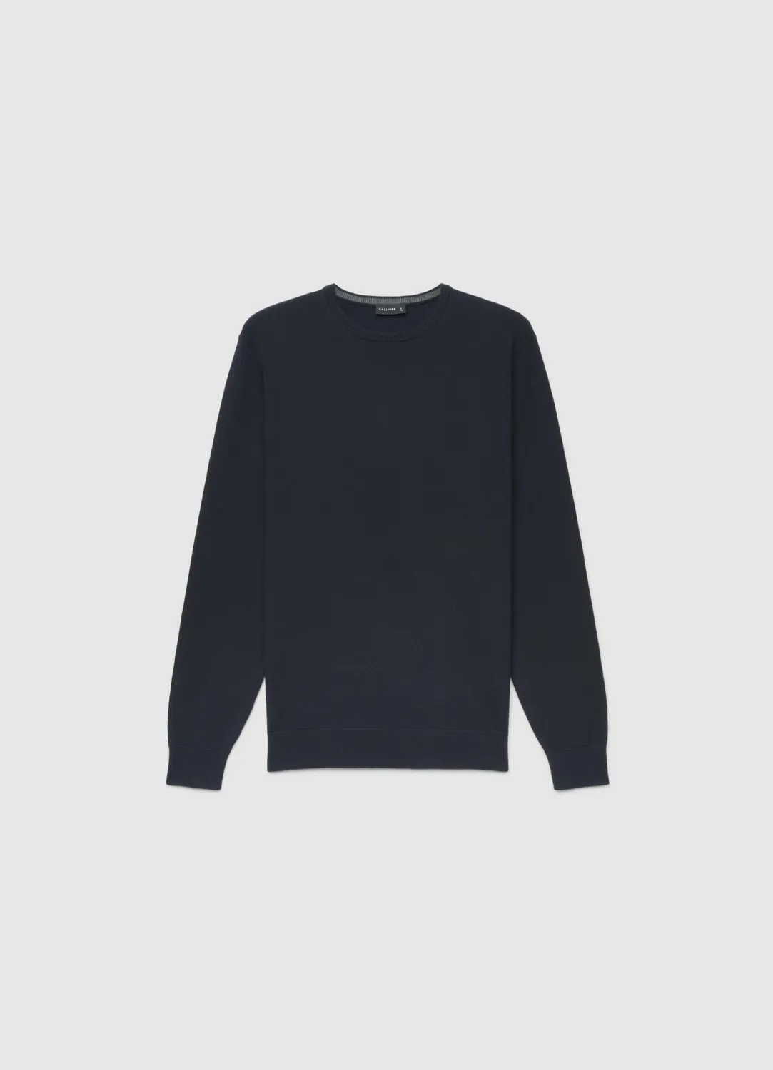 Calliope pull col rond homme uni manches longues