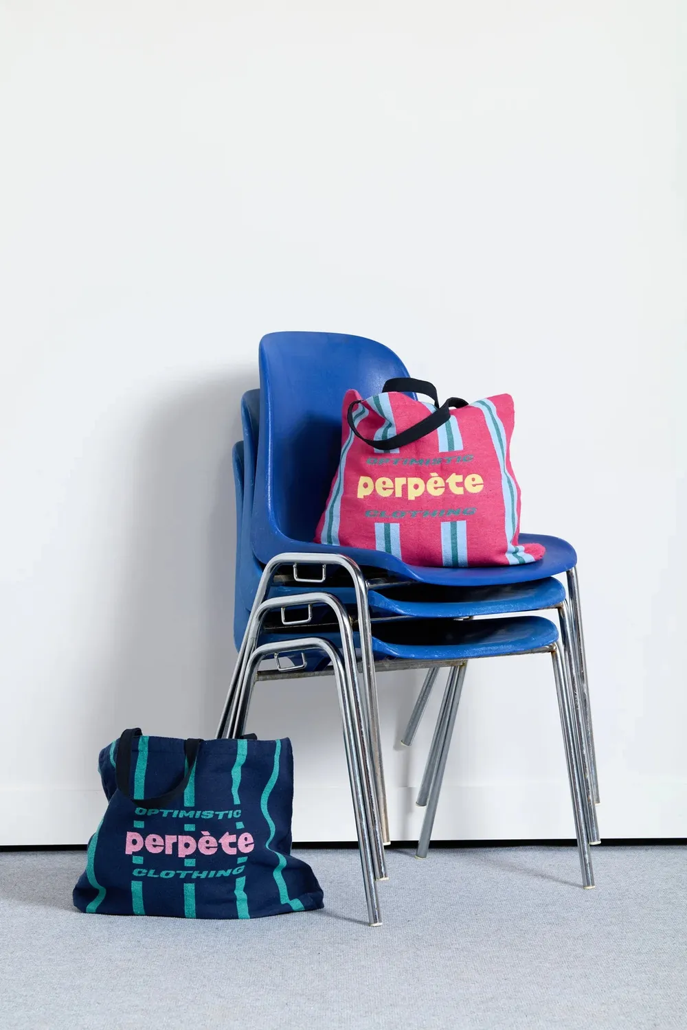 Perpète Samantha marine cabas coton recyclé