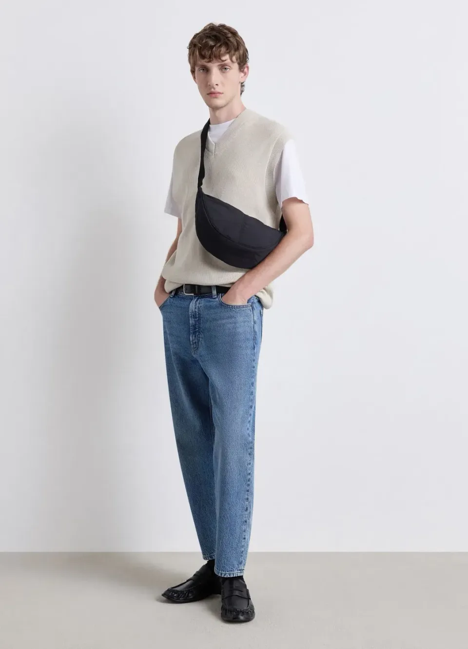 Calliope Col V gilet homme sans manches en maille