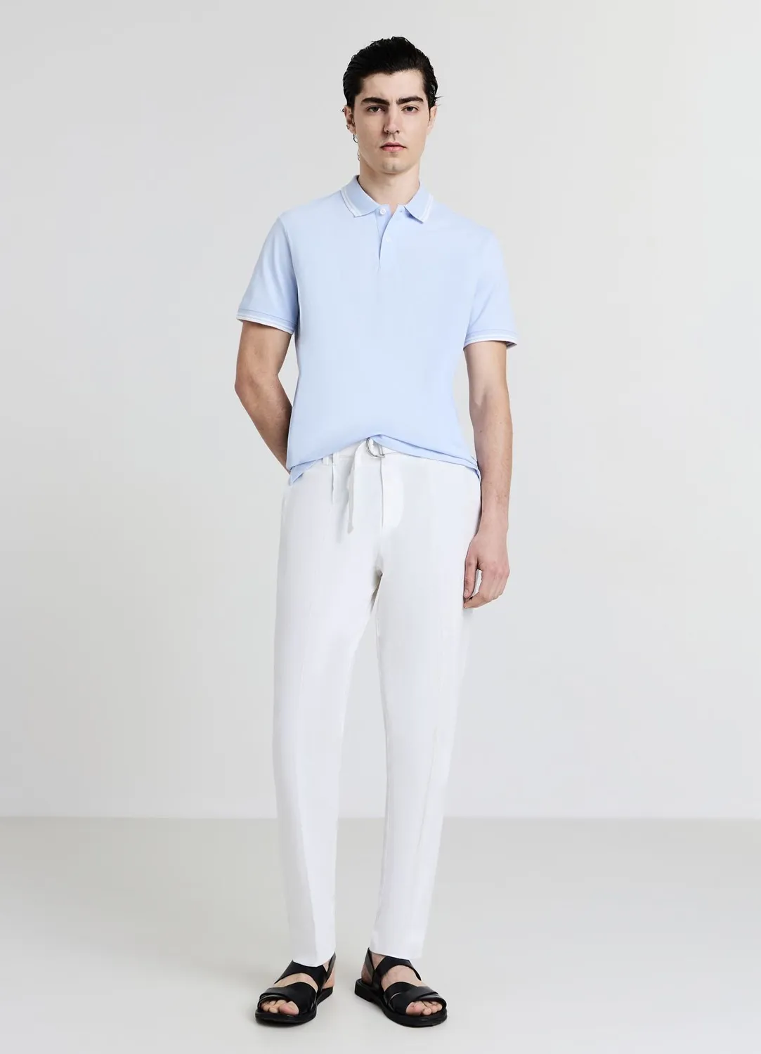 Calliope polo homme profils contraste coton