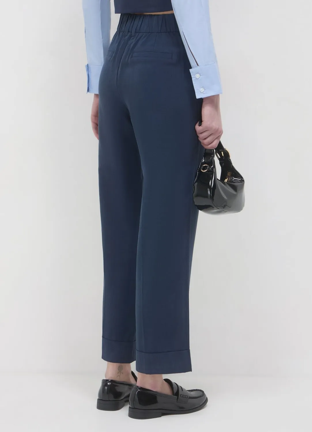 Calliope pantalon classique revers pantalon femme regular