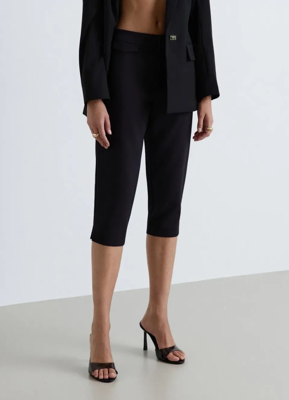 Calliope capri pantalon droit sartorial bureau
