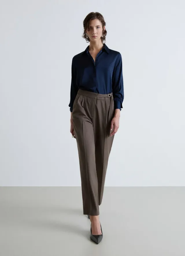 Calliope Chemise Satinée Femme Taille S Unie