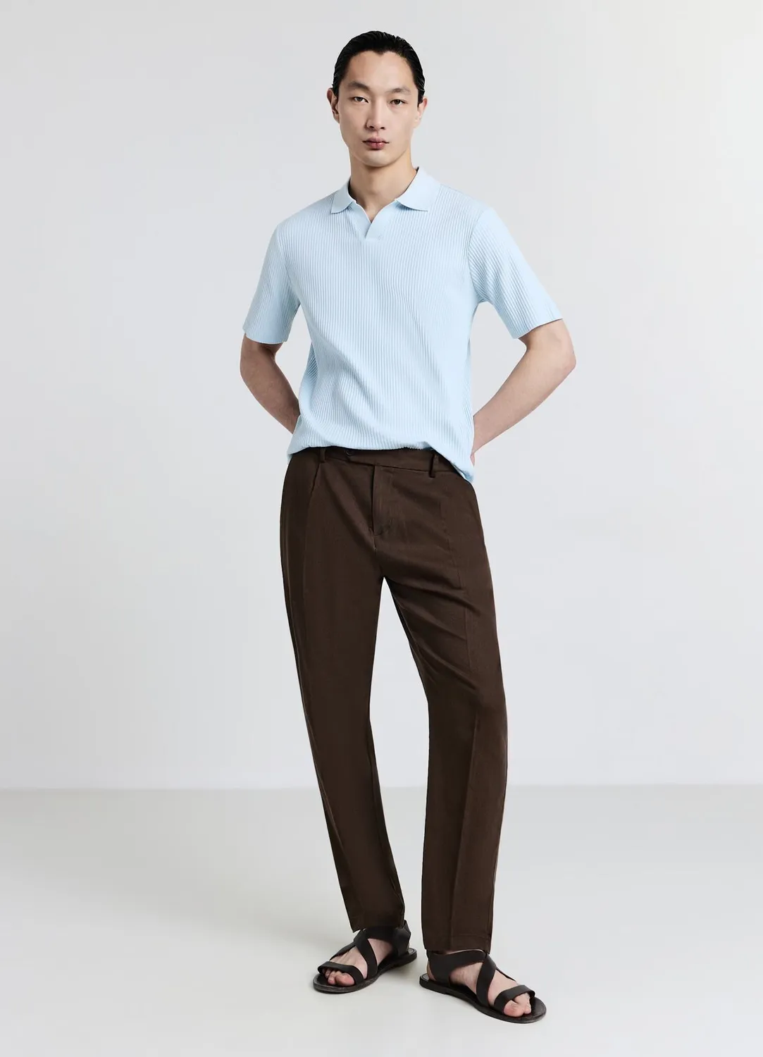 Calliope polo homme coton côtelé regular
