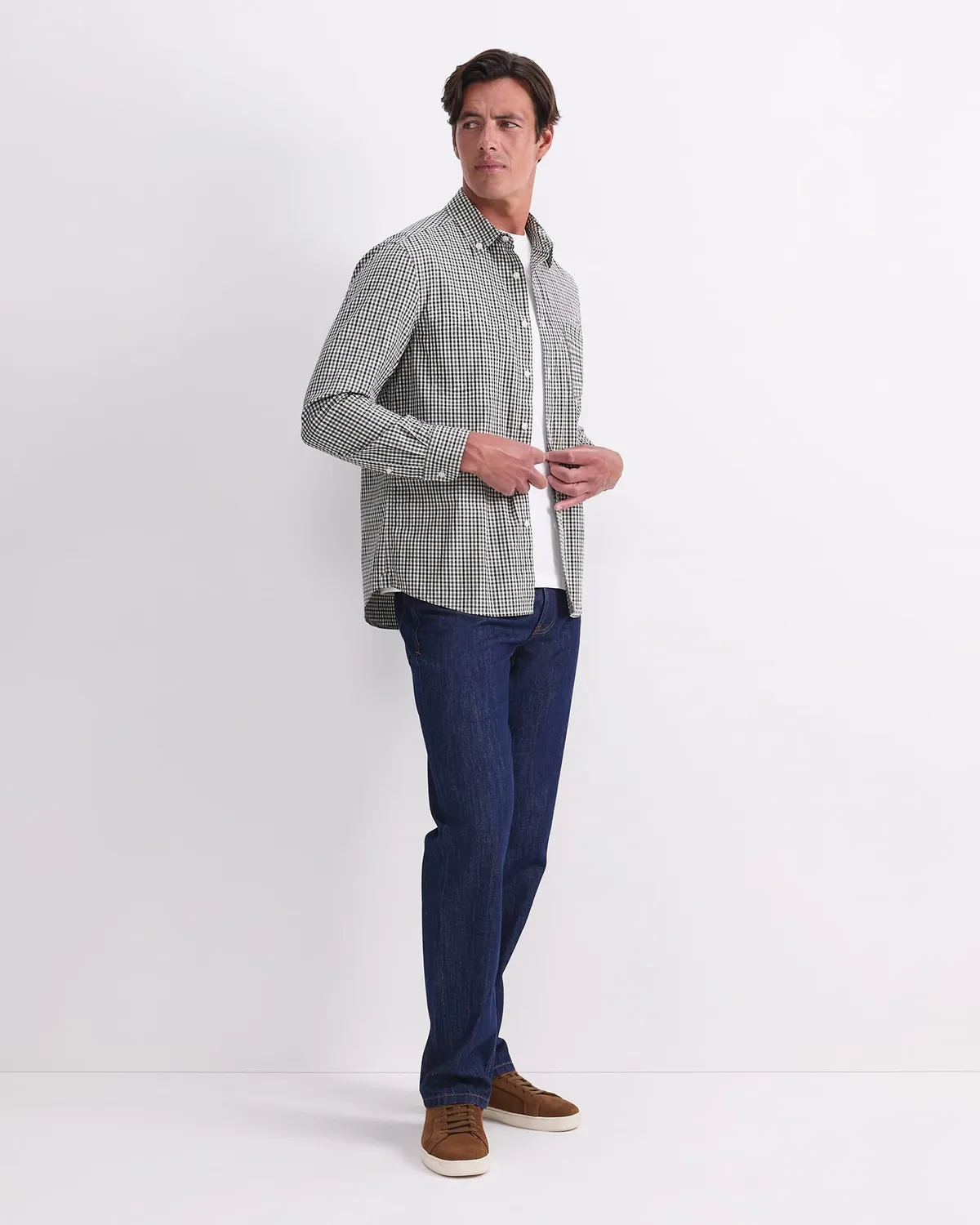 Sportscraft David chemise homme carreaux coton