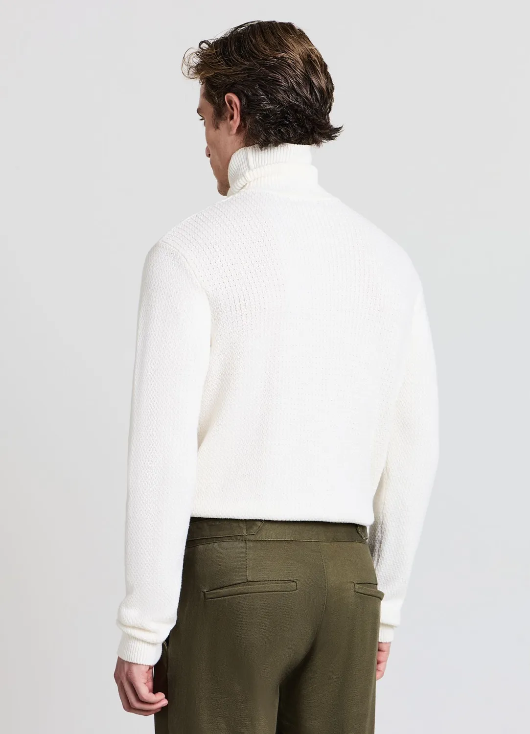 Calliope Pull Col Roulé Maille Mixte Homme Uni