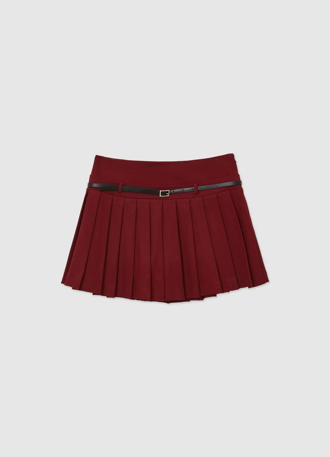 Calliope jupe-short plissée femme à ceinture