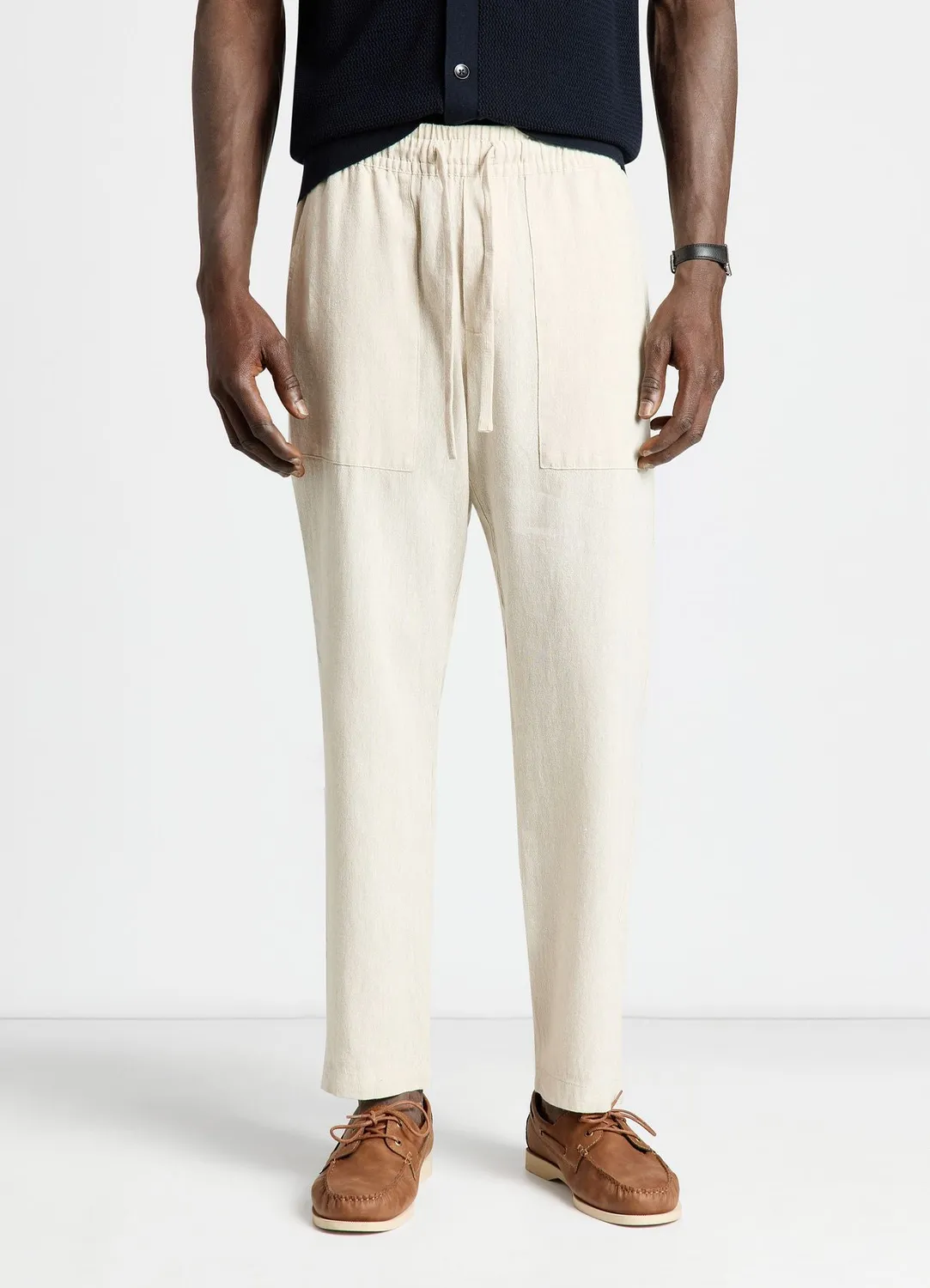 Calliope pantalon jogger homme cordon taille L