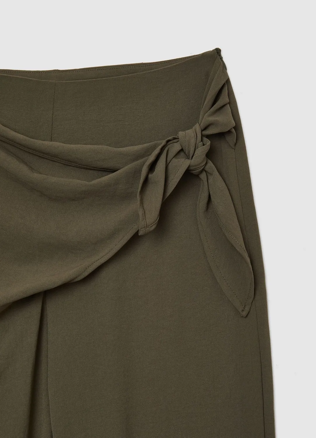 Calliope pantalon long nœud femme uni