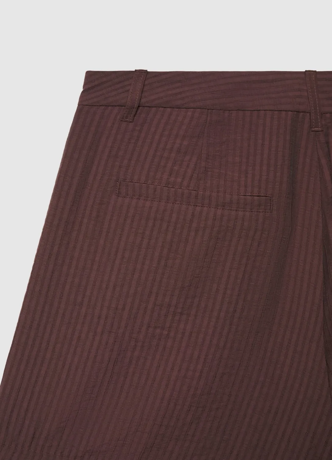 Calliope Bermuda femme rayé revers taille moyenne