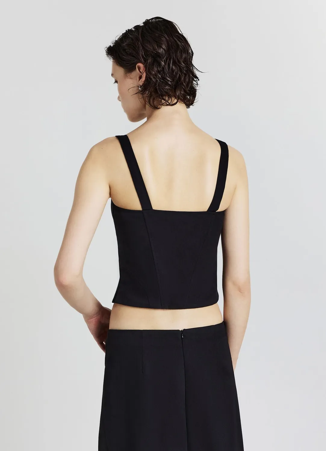Calliope top bustier à baleines uni femme
