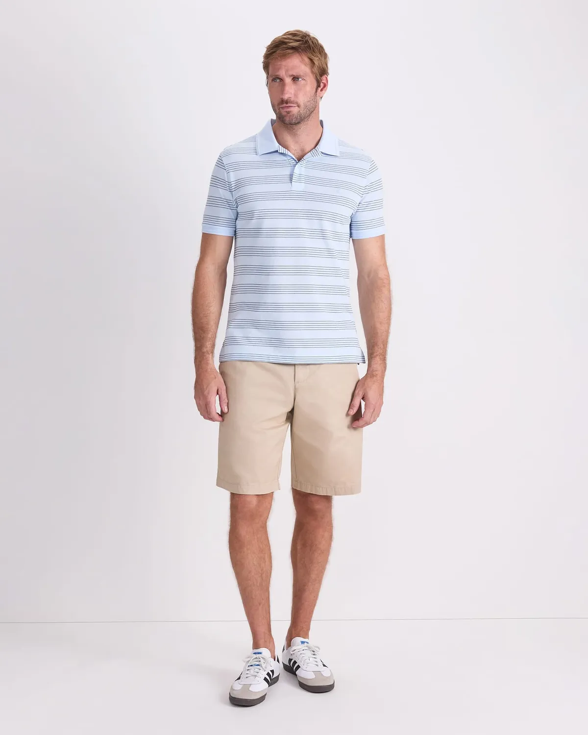 Sportscraft SC Stripe Pique Polo coton homme