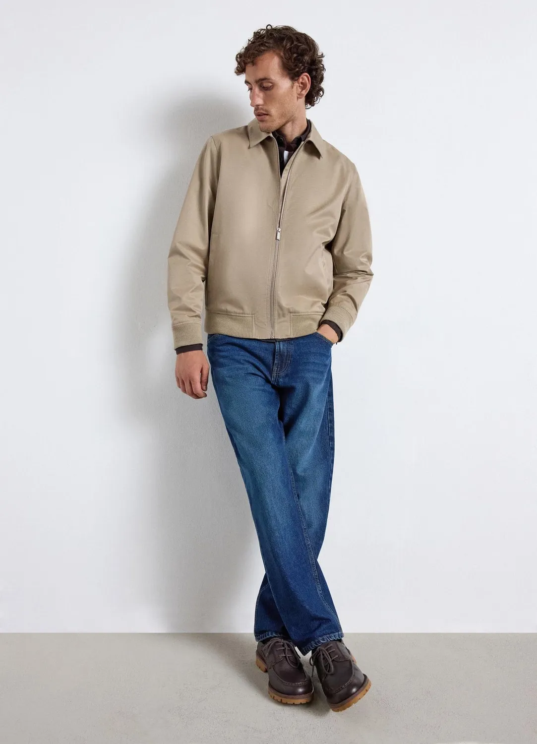 Calliope bomber zip col classique blouson uni