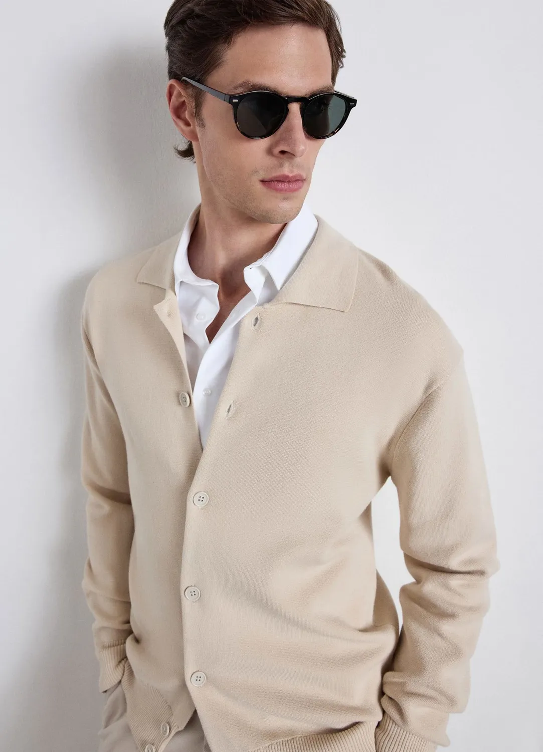 Calliope Chemise coton homme slim unie col classique
