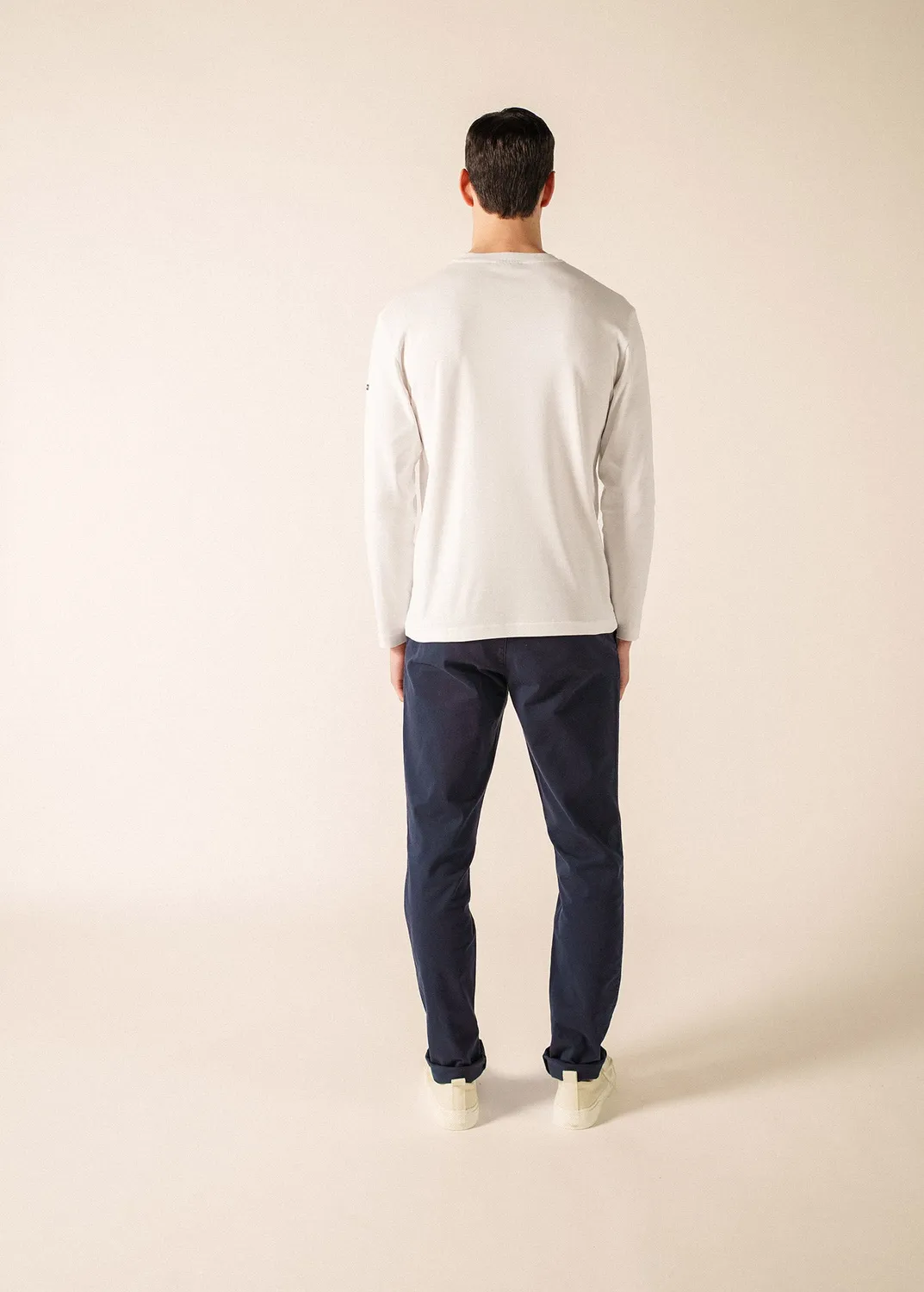 Saint James Lumio t-shirt manches longues blanc coton