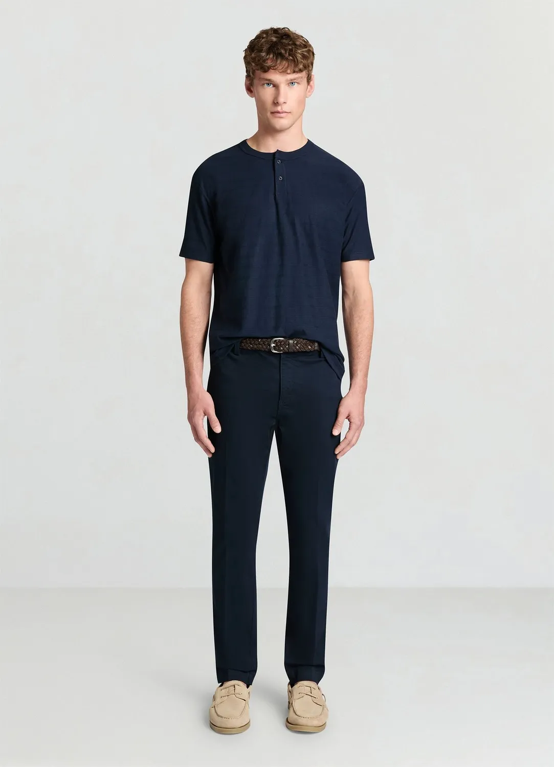 Calliope Serafino t-shirt homme rayures relief