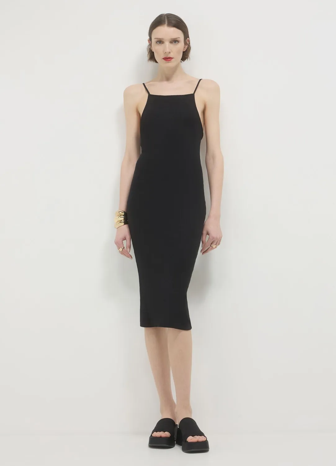 Calliope robe longue femme côtelée bretelles fines