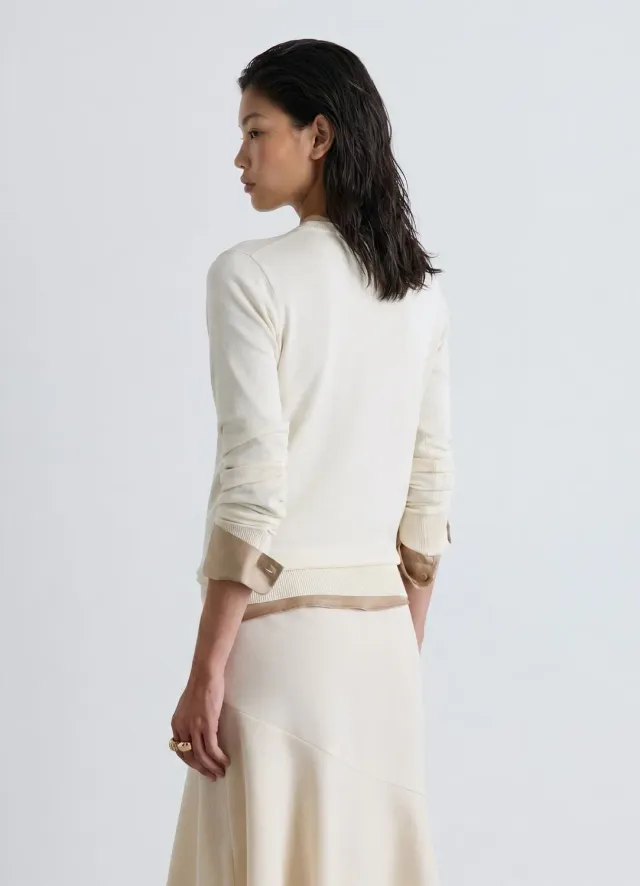 Calliope pull col rond manches longues femme uni