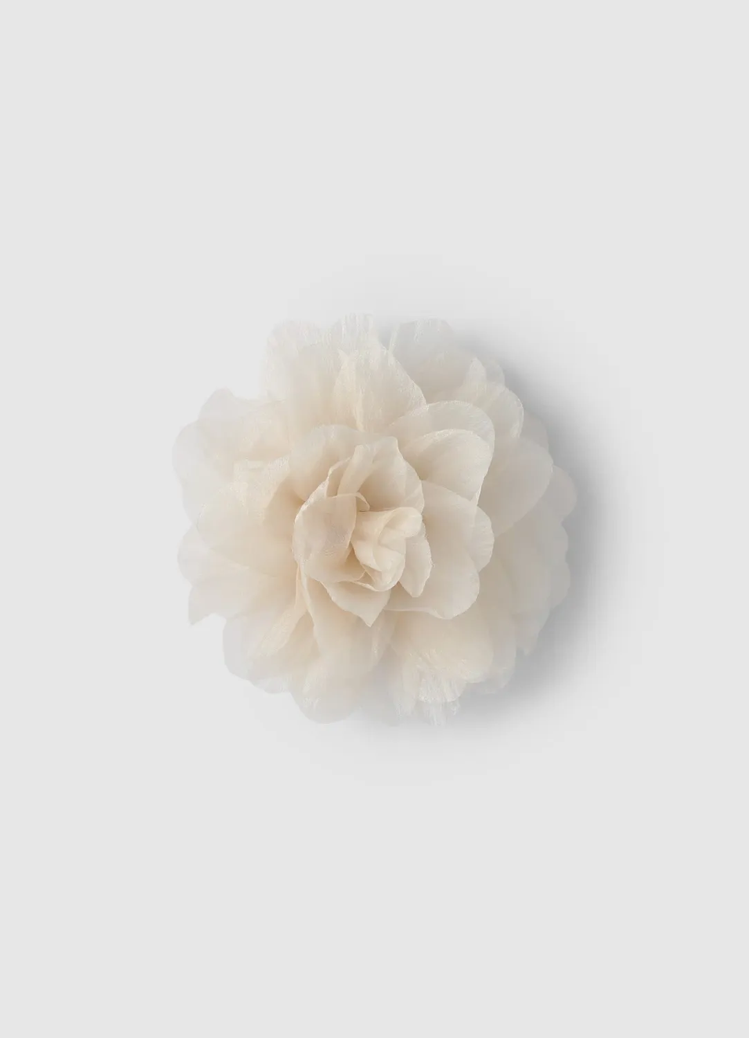 Calliope broche fleur tissu femme unie