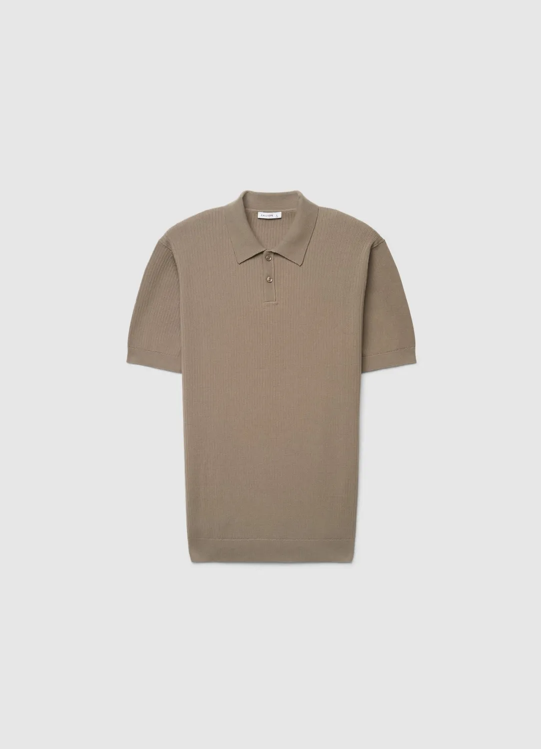 Calliope Polo côtelé homme manches courtes