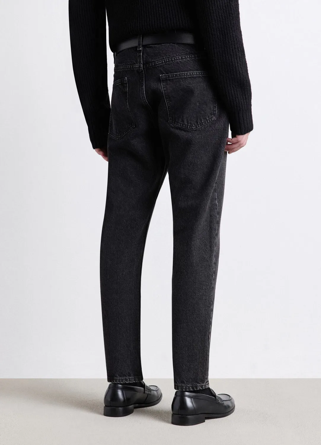 Calliope jean crop droit homme 5 poches uni