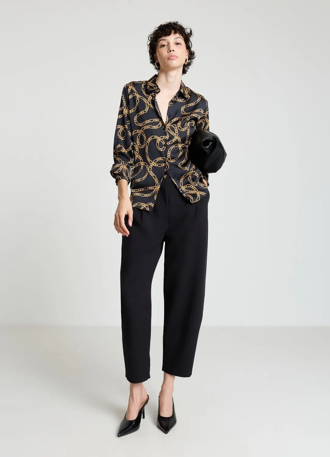 Calliope pantalon barrel femme pinces bureau