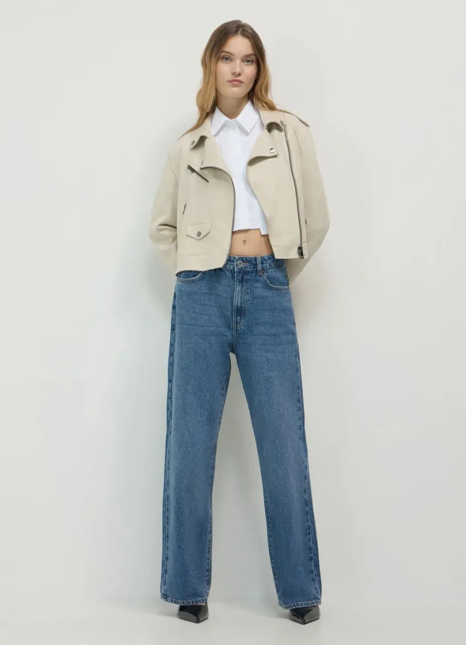 Calliope perfecto suédine zippé femme