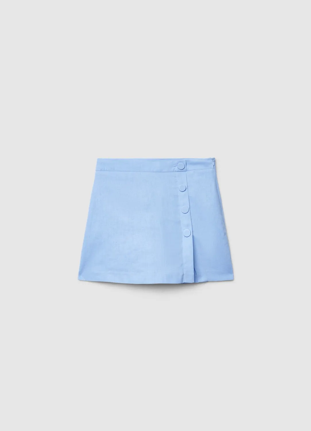 Calliope jupe-short boutons latéraux femme unie