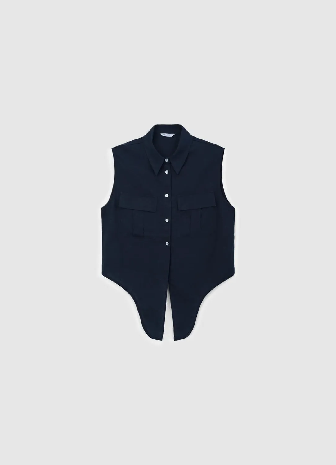Calliope Chemise sans manches lin nouée femme