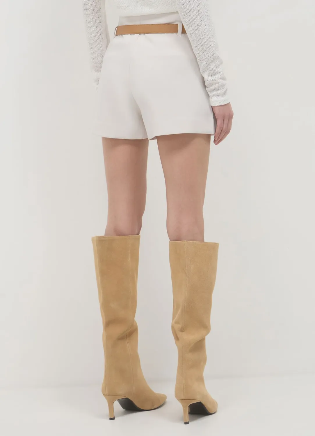 Calliope jupe-short à ceinture femme coupe regular