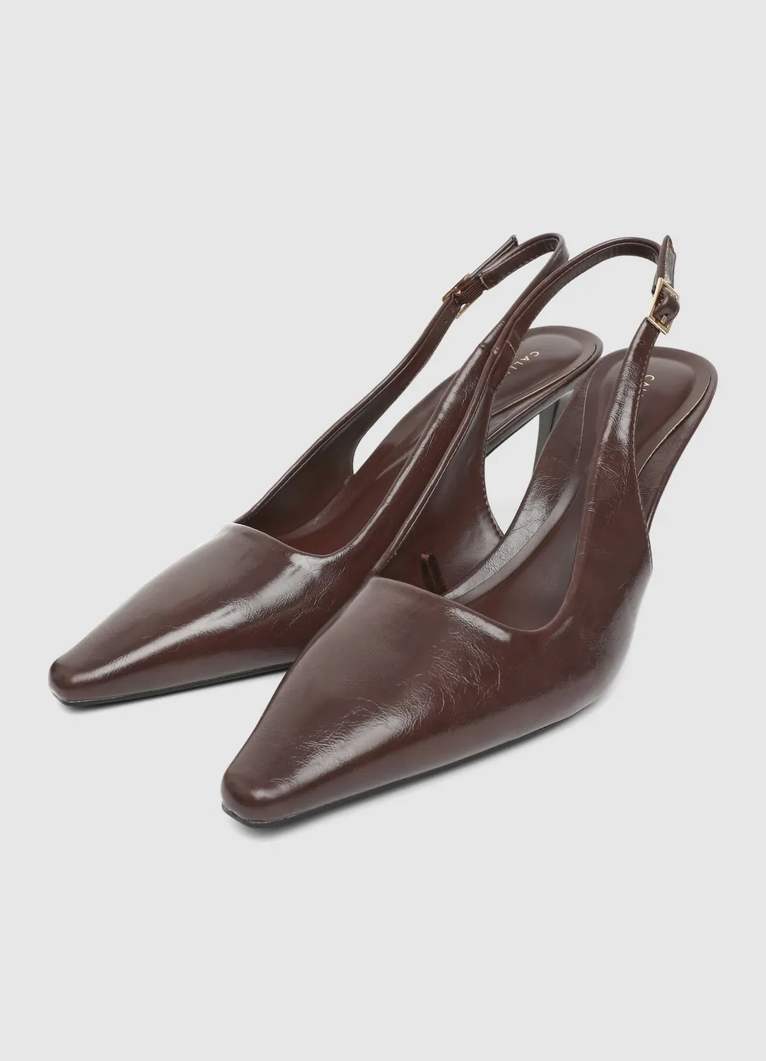 Calliope escarpins slingback talon haut pointus femme