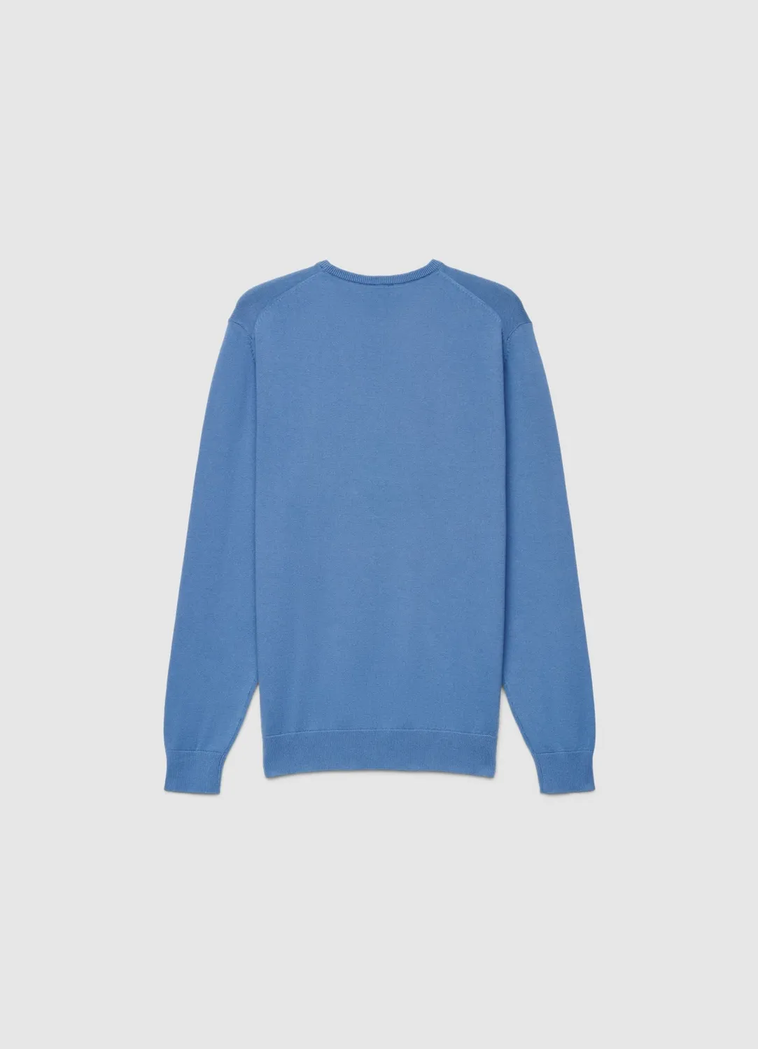 Calliope uni col rond pull homme à côtes
